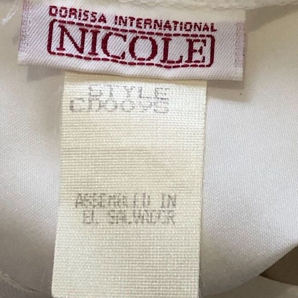 Vintage Dorissa Nicole Girls Dress size 10 White - Picture 8 of 8